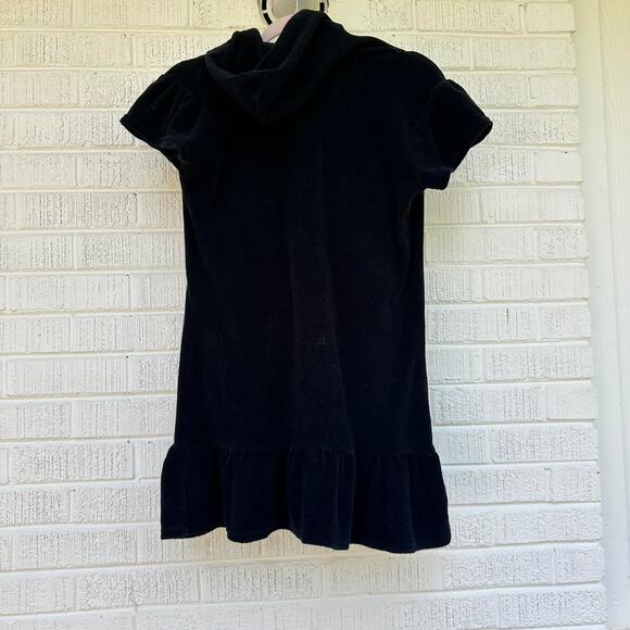 Vintage 2000s Miken Black Terry Cloth Bathing Suit Cover Up Dress - Picture 2 of 4